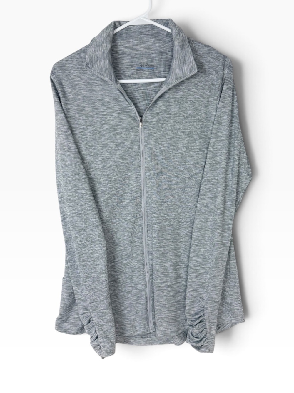 Columbia Women's Outerspaced III Gray Purple Heather Active Full-Zip Jacket L